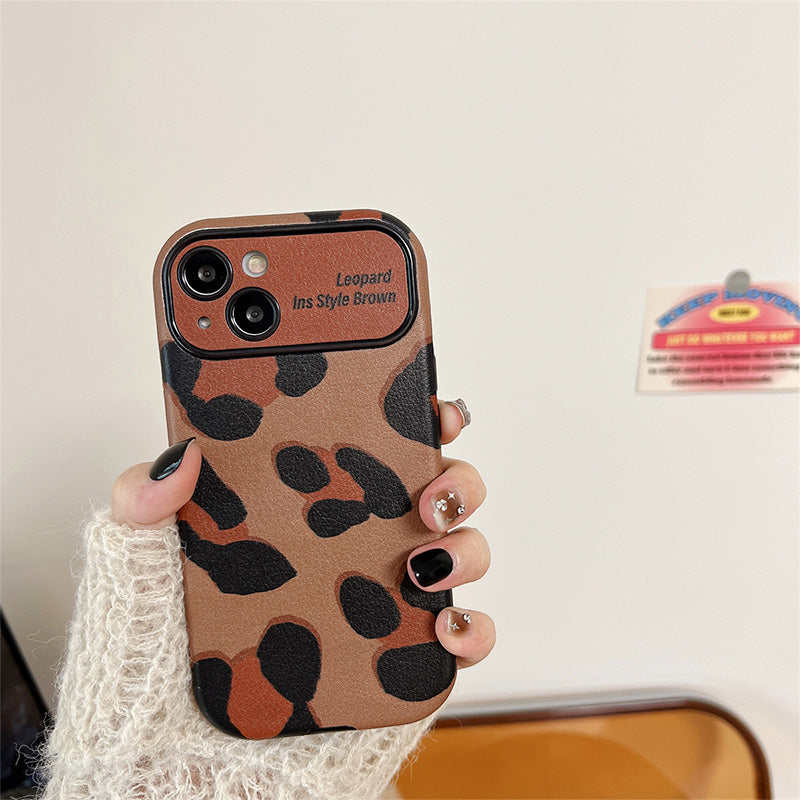 [Best Gift For Phone] Luxurious Brown Leopard Print Case Cover For iPhone