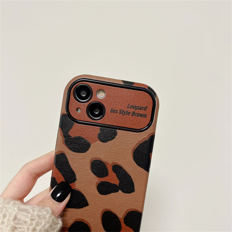 [Best Gift For Phone] Luxurious Brown Leopard Print Case Cover For iPhone