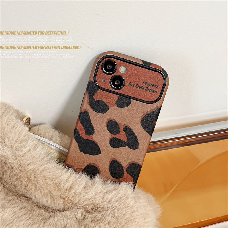 [Best Gift For Phone] Luxurious Brown Leopard Print Case Cover For iPhone