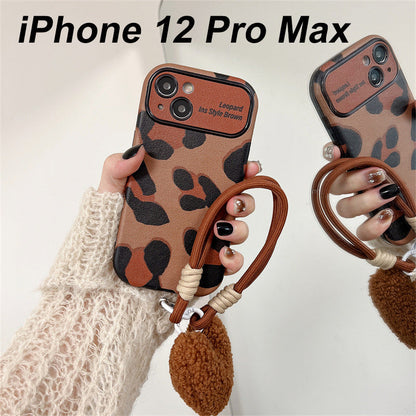 [Best Gift For Phone] Luxurious Brown Leopard Print Case Cover For iPhone