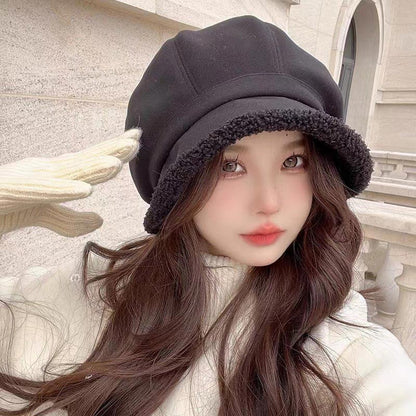 Winter Lady's Beret Fisherman Cap