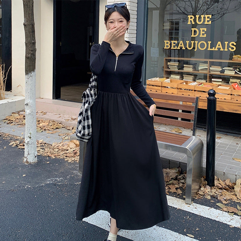 👗Black Long Sleeve Dress（50% OFF）