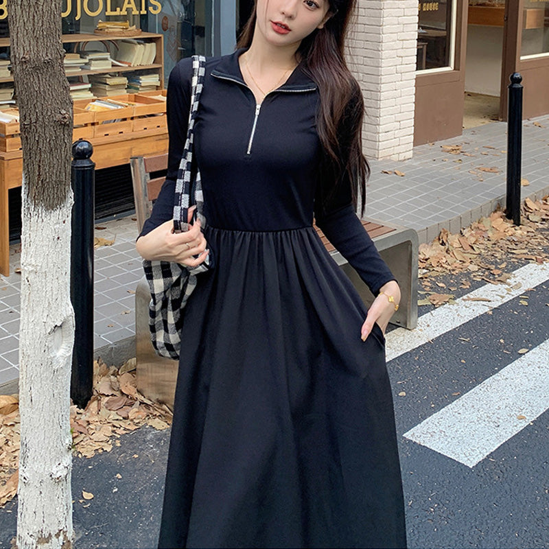 👗Black Long Sleeve Dress（50% OFF）