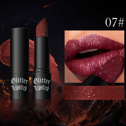 [🔥Today's lowest price] Matte permanent lipstick with fine glitters✨✨✨✨