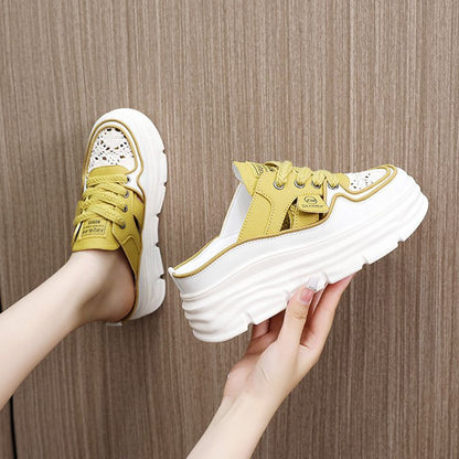 Lightweight Thick-sole Hollowed Breathable Shoes for Women