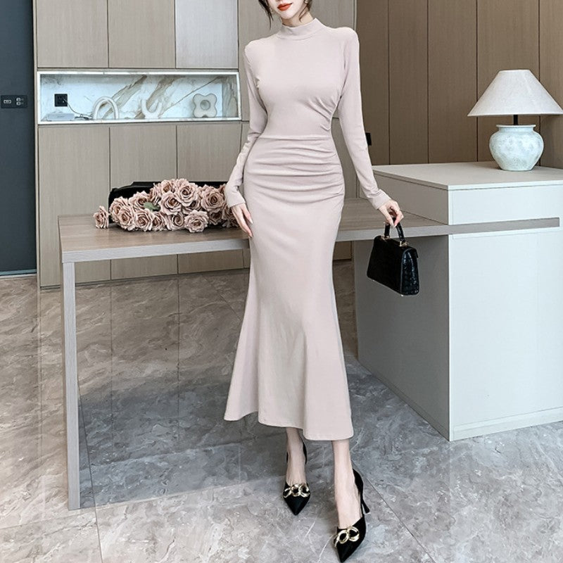 Women's Thermal Pleated Slim Fit Maxi Dress💖