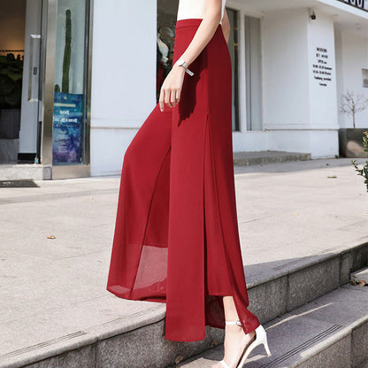 🎉New product launch💐– Elegant chiffon wide-leg pants