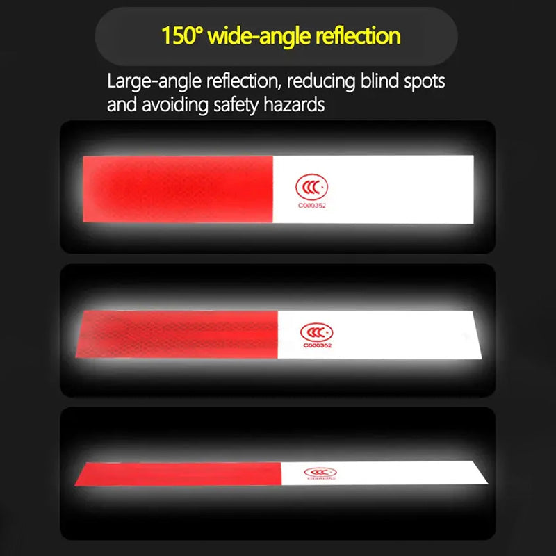 Red And White Reflective Stickers