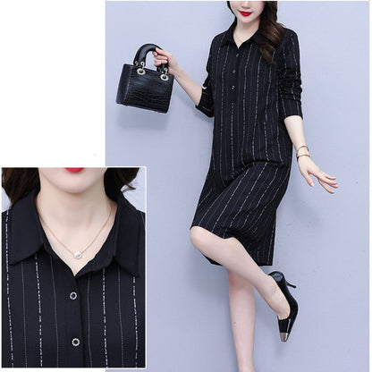 🎁Hot Sale 48% OFF⏳Women's Loose Lapel Long Sleeve Dress with Pockets🎀