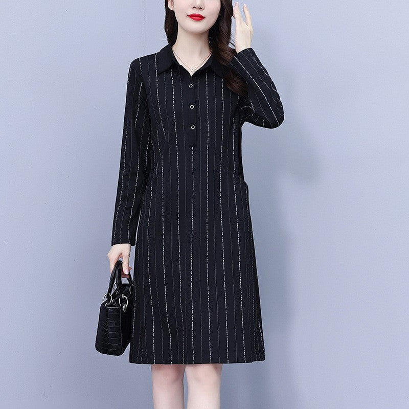 🎁Hot Sale 48% OFF⏳Women's Loose Lapel Long Sleeve Dress with Pockets🎀